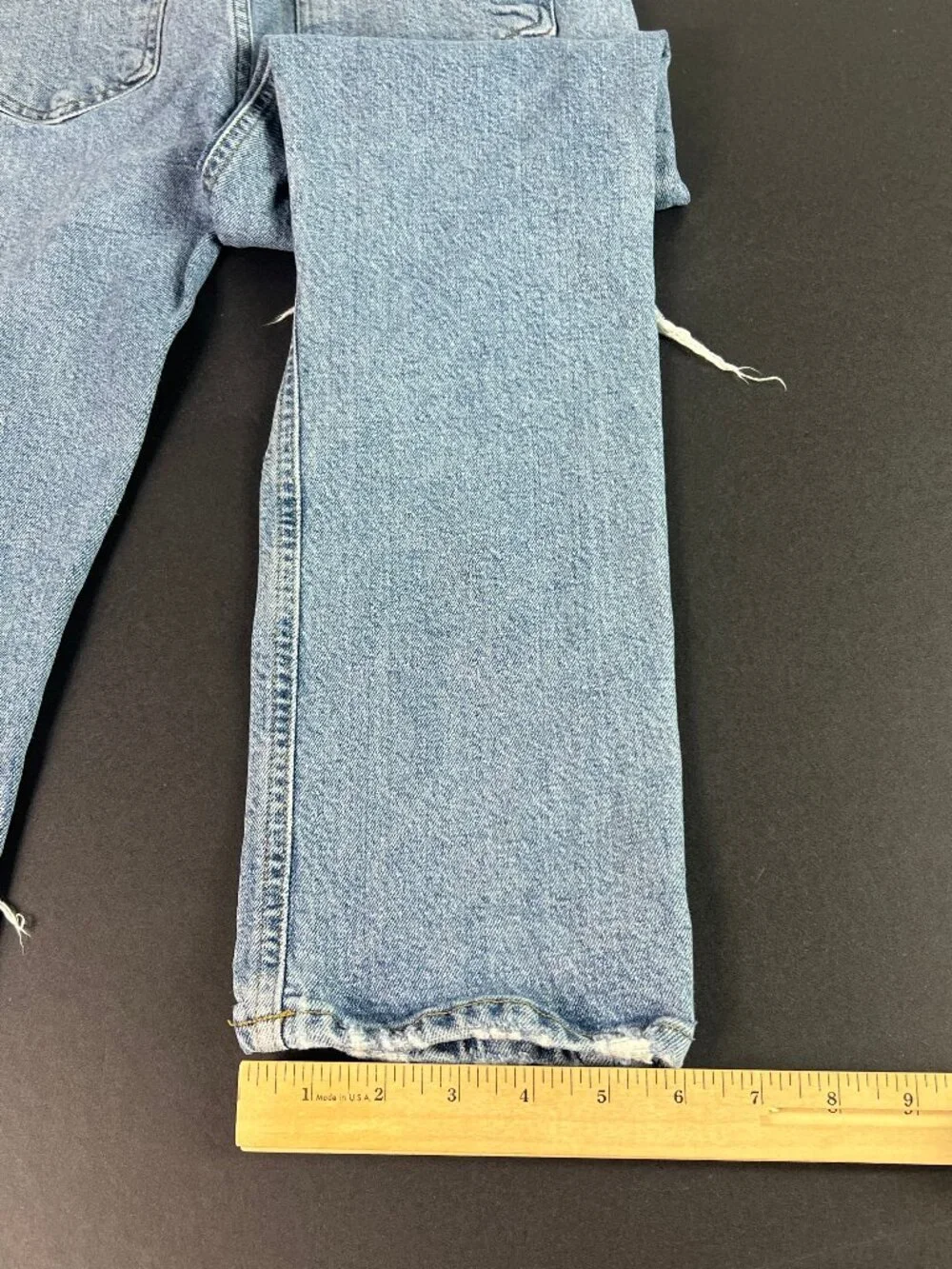 AGOLDE Jeans Womens 26x25* Riley High Rise Straight Crop Blue Faded Denim Tag 27